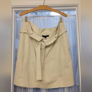 Banana Republic Factory Button Up Basket Tie-Waist Skirt